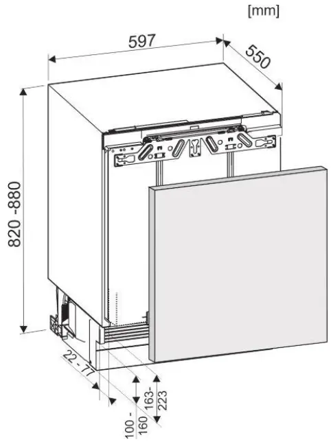 Appliance dimensions