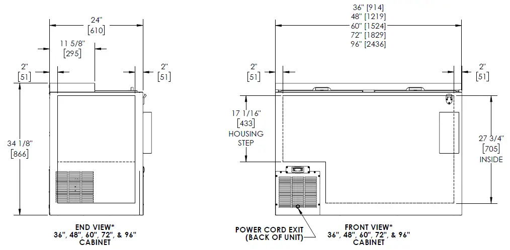 Perlick BC24 24 Inch Stainless Steel Horizontal Flat Top Bottle Cooler 3