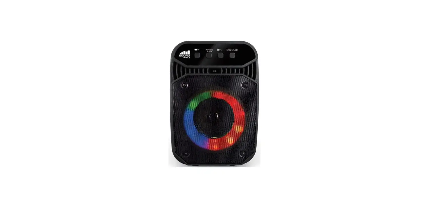 Sound Pro Nds-3011 Portable 3 Inch Bluetooth Party Speakers With Multi Color Circular Lights Instruction Manual Sound Pro Nds-3011 Portable 3 Inch Bluetooth Party Speakers With Multi Color Circular Lights Instruction Manual