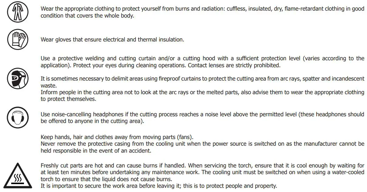 GYS AT-160 Arc Welding Battery Chargers & Body Repair Instruction Manual - PROTECTING YOURSELF AND OTHERS