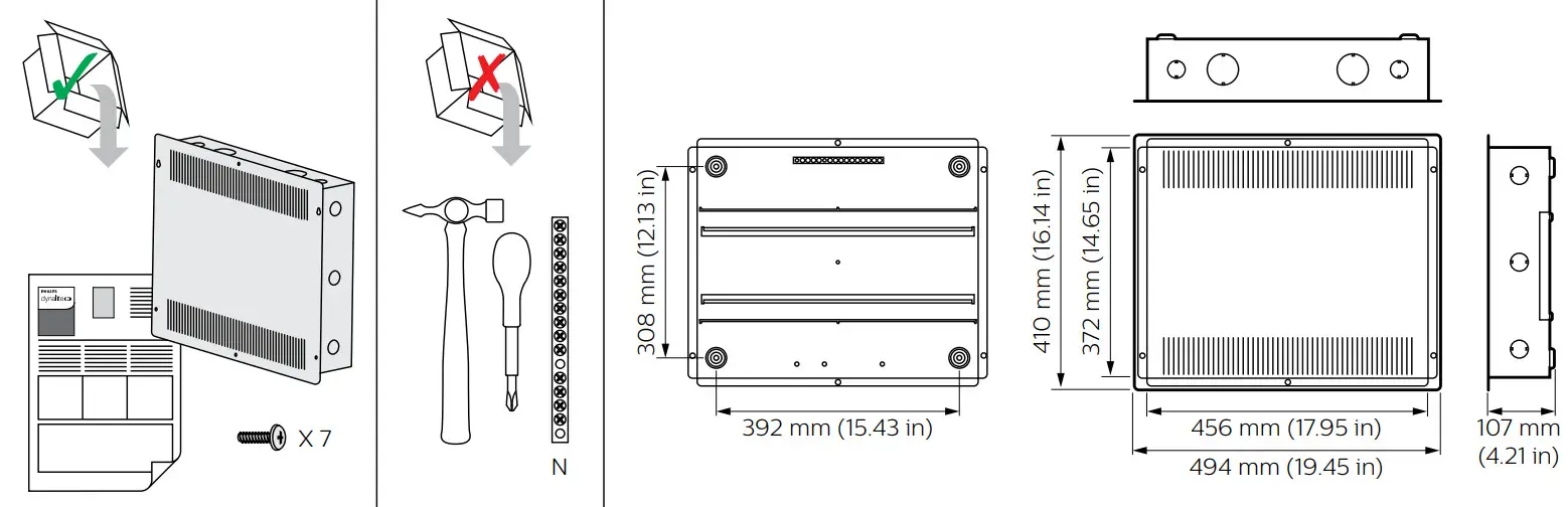 PHILIPS DH2X24 DIN Rail Enclosure - Figure 1