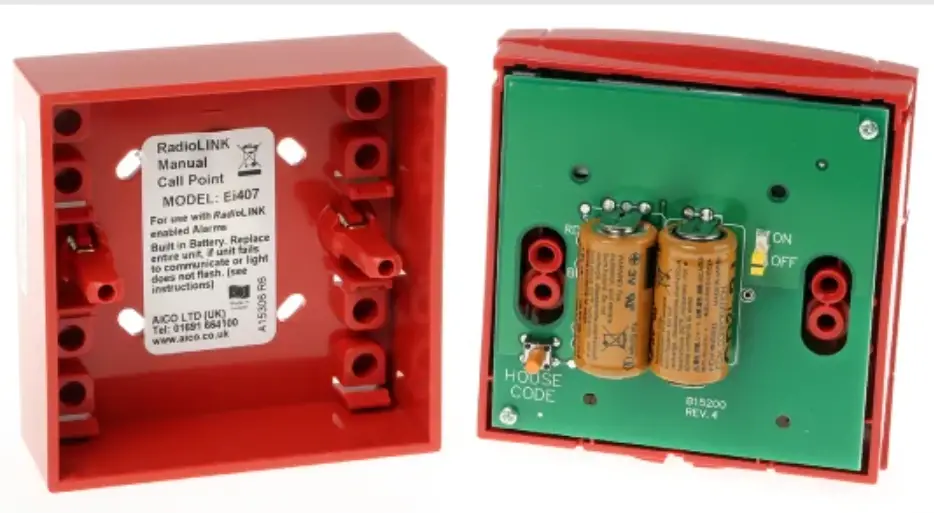 Aico Ei407 Manual Call Point User Manual