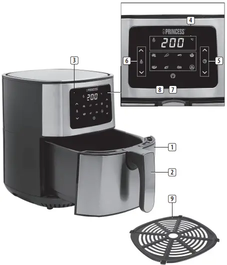 PRINCESS 01.183023.01.001 Digital Airfryer-FIG2