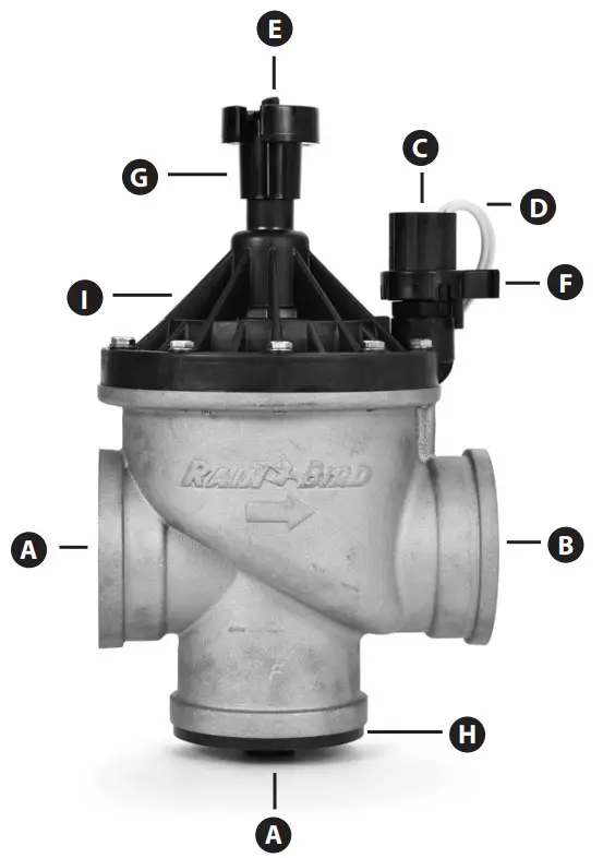 RAIN BIRD 300-BPES Brass Irrigation Valve - fig 1