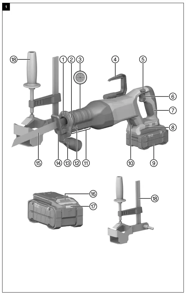 SR 6-22 Reciprocating Saw Overview