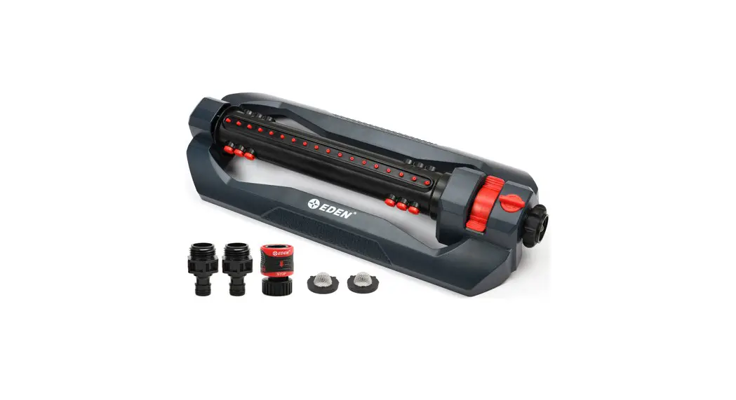 Eden 94105edamz Essential 2-way Oscillating Lawn Sprinkler With Quick Connector Starter Set Instruction Manual