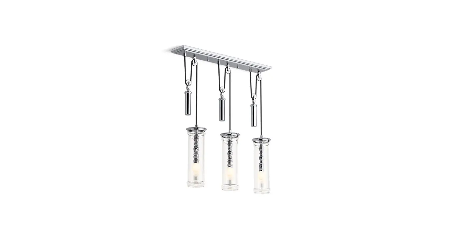 Kohler K-23345-ch03 Damask Three-light Adjustable Linear Chandelier Instruction Manual Kohler K-23345-ch03 Damask Three-light Adjustable Linear Chandelier Instruction Manual