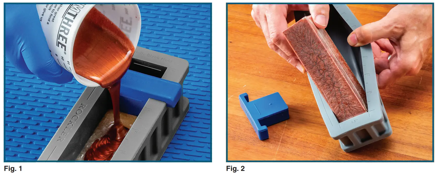 ROCKLER Silicone Handle Bank Casting Mold - fig 1