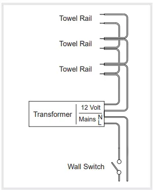 newtech SR232 Freedom Heated Towel Rails - 7