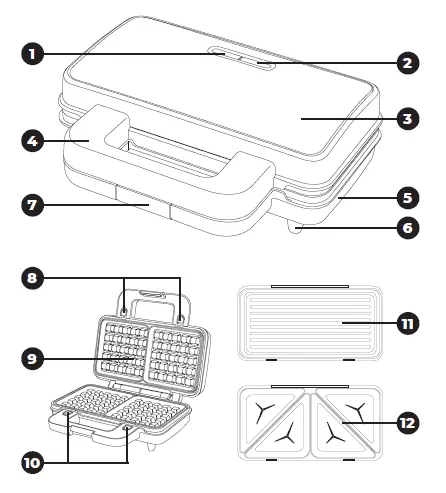 SIGURO-SGR-SM-D131SS-Sandwich Maker-1