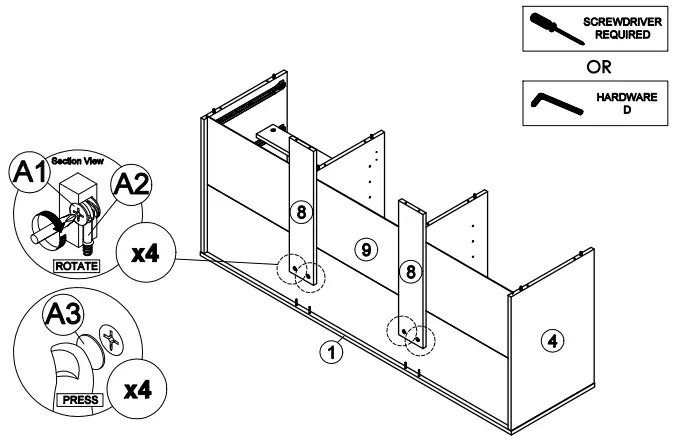 OSTRO Furniture AOF-RSB04 Riley Sideboard Light Oak - fig 14