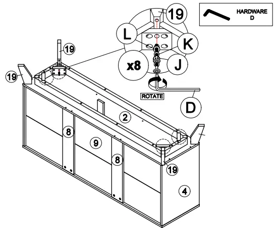 OSTRO Furniture AOF-RSB04 Riley Sideboard Light Oak - fig 17