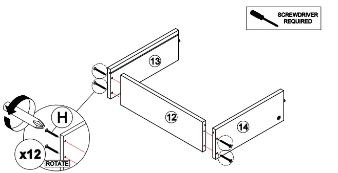 OSTRO Furniture AOF-RSB04 Riley Sideboard Light Oak - fig 22