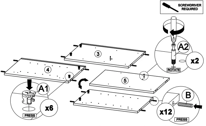 OSTRO Furniture AOF-RSB04 Riley Sideboard Light Oak - fig 6