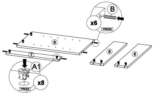 OSTRO Furniture AOF-RSB04 Riley Sideboard Light Oak - fig 7