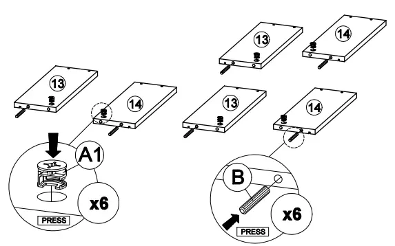 OSTRO Furniture AOF-RSB04 Riley Sideboard Light Oak - fig 9
