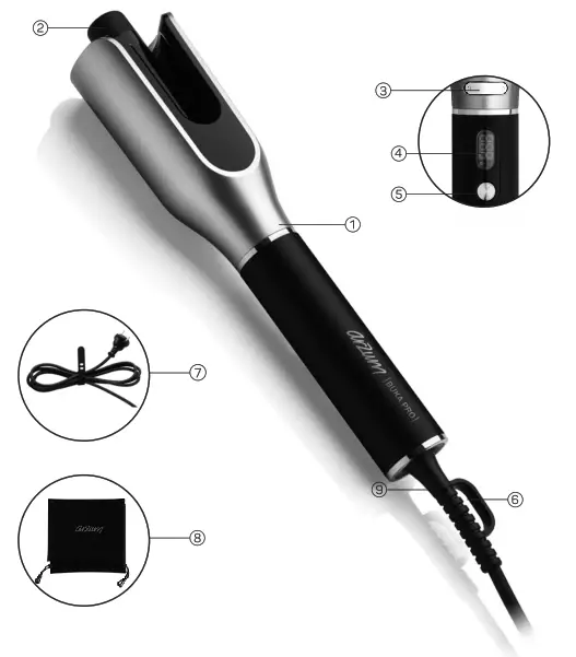 arzum AR 5156 Buka Pro Auto Curler - 1