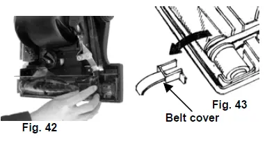 Remove the belt cover