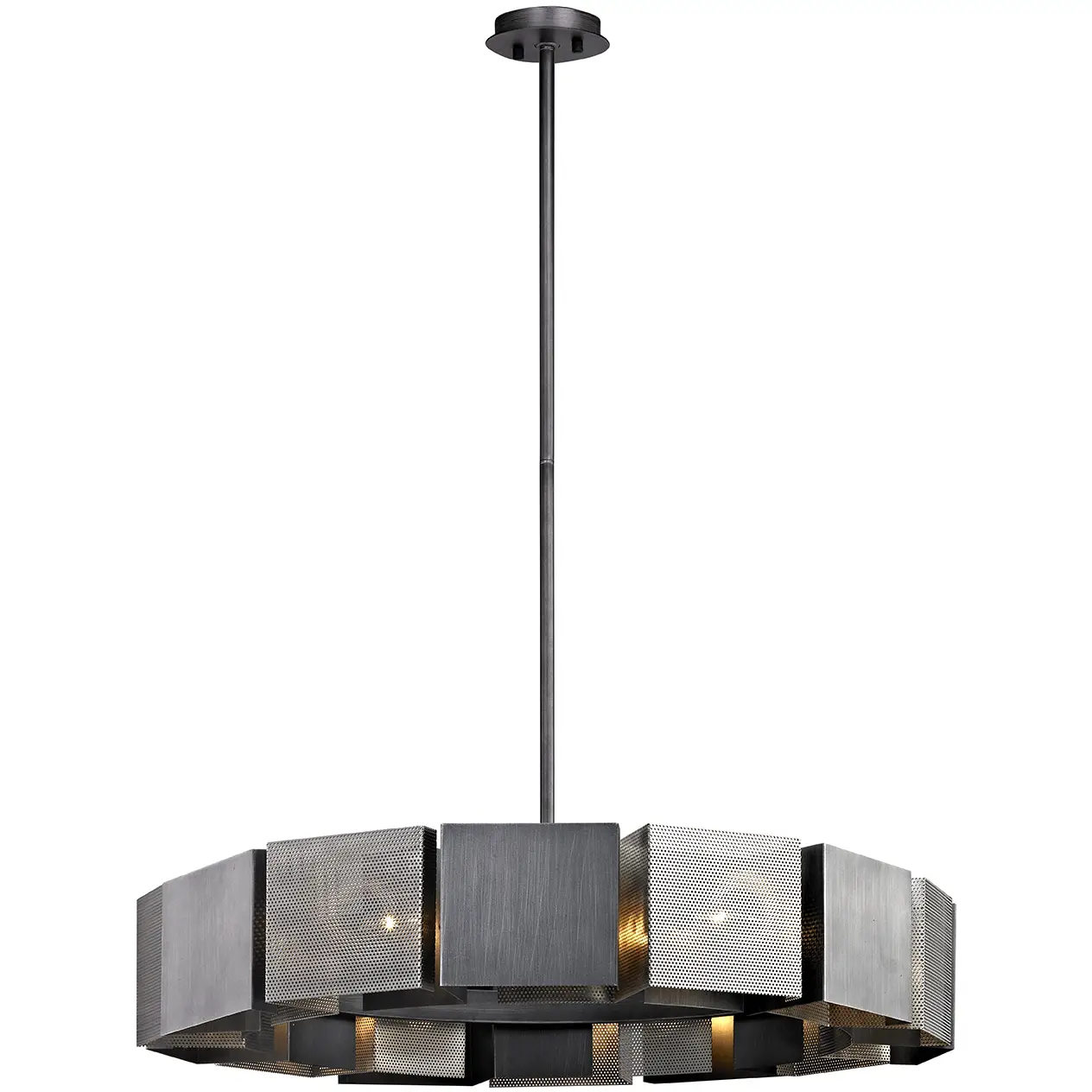 TROY LIGHTING-F6046-14-Light-36-Inch-Graphite-and-Satin-Nickel-Chandelier-Ceiling-Light-PRODUCT