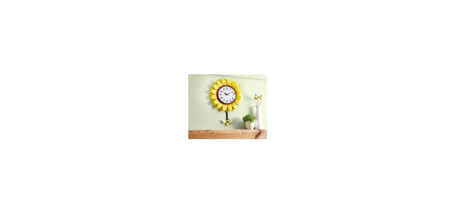 Coopers Of Stortford K393 Sunflower Wall Clock Instruction Manual