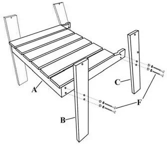 CASTLECREEK 714932 Distressed Flag Chair - DISTRESSED FLAG CHAIR ASSEMBLY INSTRUCTIONS 1