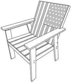 CASTLECREEK 714932 Distressed Flag Chair - DISTRESSED FLAG CHAIR ASSEMBLY INSTRUCTIONS 4