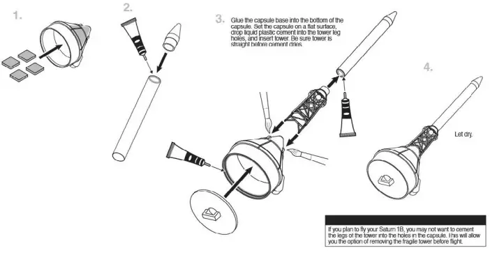 ESTES SATURN 1B SA-206-10