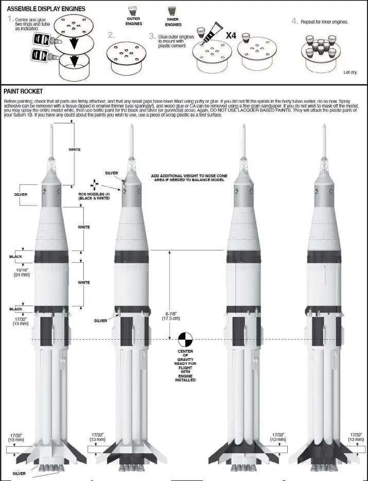 ESTES SATURN 1B SA-206-12
