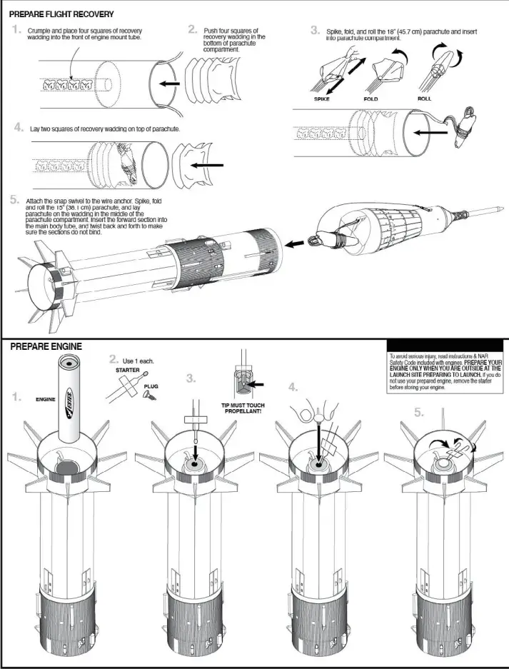 ESTES SATURN 1B SA-206-15