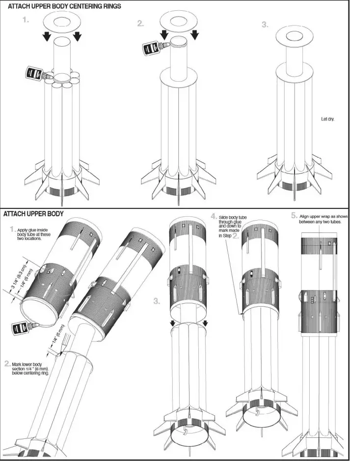 ESTES SATURN 1B SA-206-8