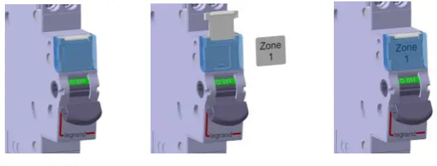 legrand 406432 Isolating Switch DX3 IS 1-2 Module-- Labelling