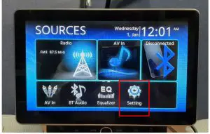 JENSEN Firmware Update for Desktop-Menu screen