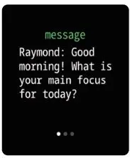 DAS-4 SG24 Black Silicone Strap Smartwatch User Manual - Messages Reminder