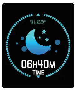 DAS-4 SG24 Black Silicone Strap Smartwatch User Manual - Sleep