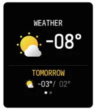 DAS-4 SG24 Black Silicone Strap Smartwatch User Manual - Weather