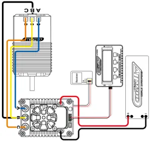 Team Corally REVOC II XTR 160 Sensorless Motor - ESC Connection diagram