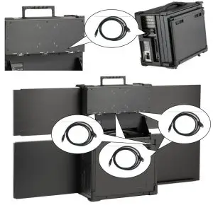 I TECH BDPW3D1730 LCD Rugged Aluminum Multi Display - DisplayPort