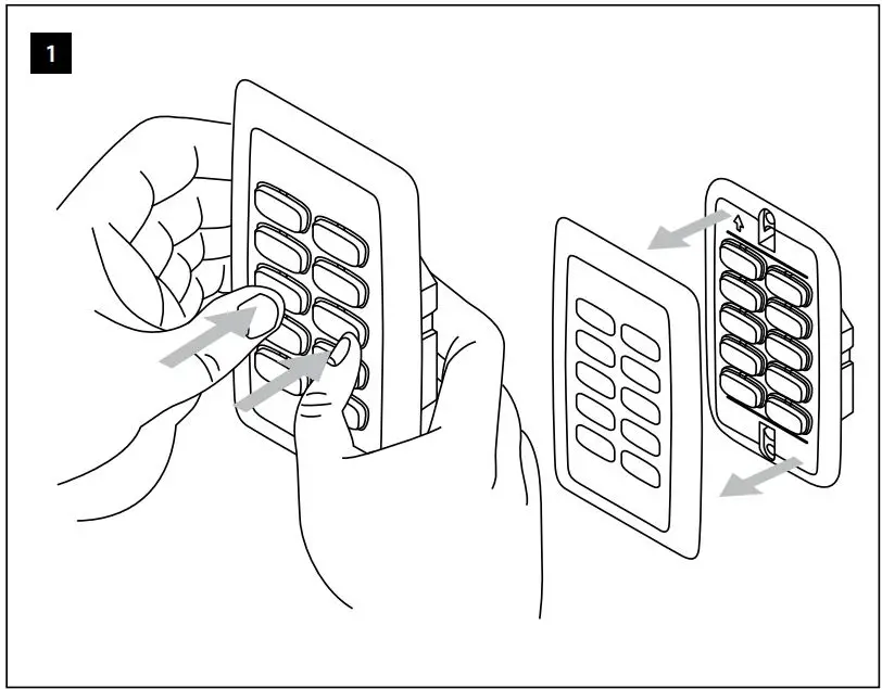 PHILIPS Standard Series DL2PA Button Panel Installation Guide - Installation 1