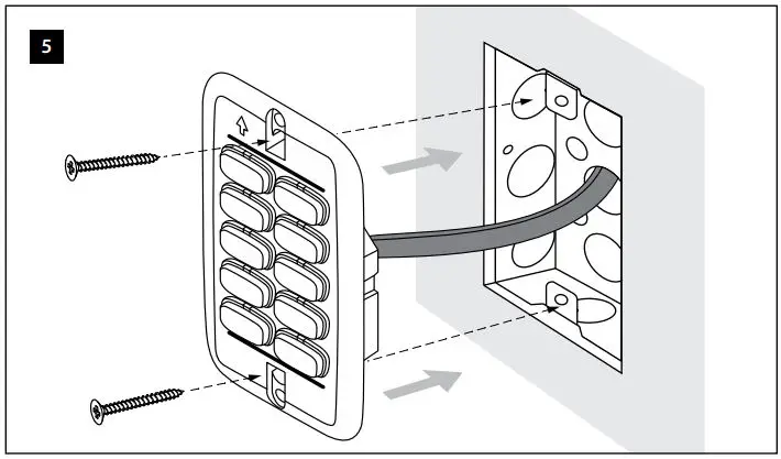 PHILIPS Standard Series DL2PA Button Panel Installation Guide - Installation 5