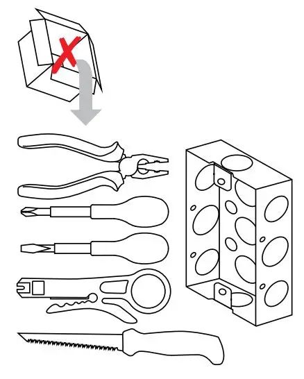 PHILIPS Standard Series DL2PA Button Panel Installation Guide - Not in the box