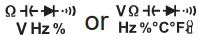 UNI-T UT208B 1000A True RMS Digital Clamp Meter User Manual - Insert the red test lead
