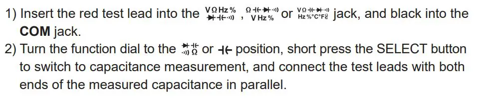 UNI-T UT208B 1000A True RMS Digital Clamp Meter User Manual - Picture 10
