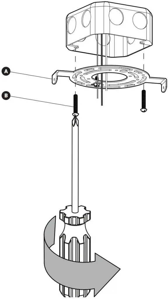 artika PDT-MAC-BL Maelstrom Pendant LED Light Fixture - BRACKET INSTALLATION