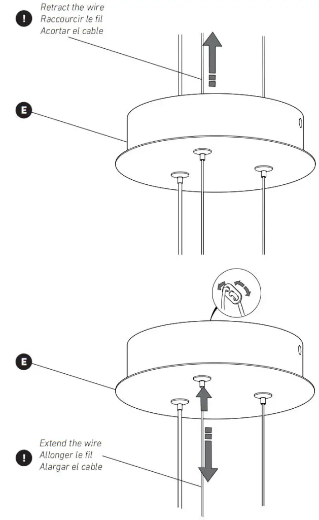 artika PDT-MAC-BL Maelstrom Pendant LED Light Fixture - HEIGHT ADJUSTMENT