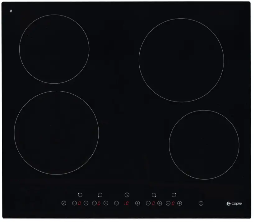 caple C816C Ceramic Hob Black Glass