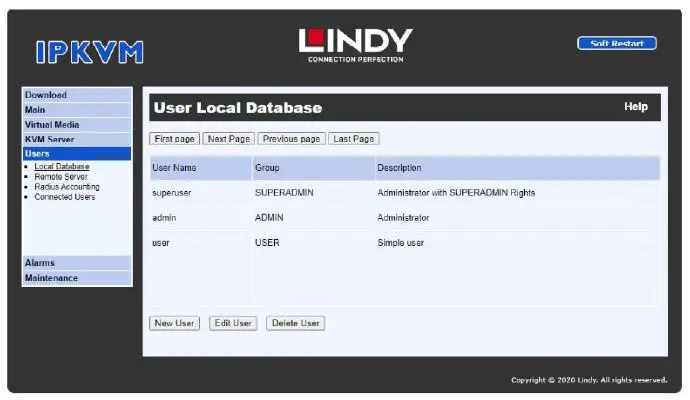 LINDY 39416 KVM over IP Access DVI-I USB and PS-2 15