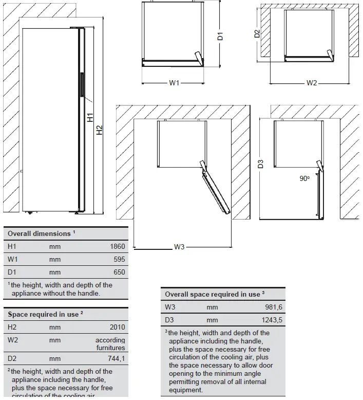 HELKAMA HJA396F 60cm Refrigerator fig 14