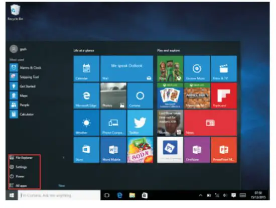 HYUNDAI HT14CCIC 14.1 Inch Windows Laptop - Menu Bar