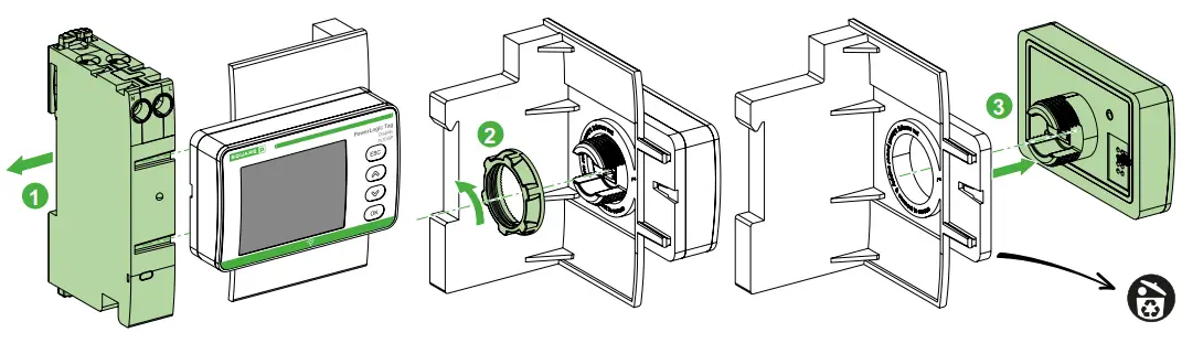 Schneider Electric Industrie PLTDISP PowerLogic Tag Display - Support Dismouting