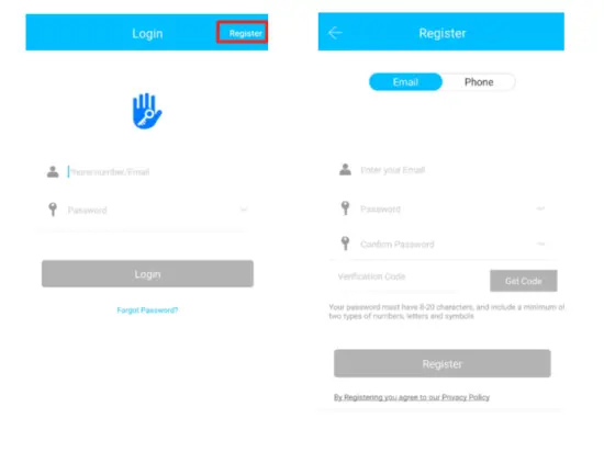 HARFO A02 5 in 1 Smart Door Lock - Register1